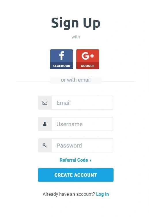 Регистрация на сервисе purse.io