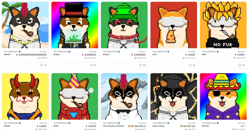 NFT-токени SHIBA INU