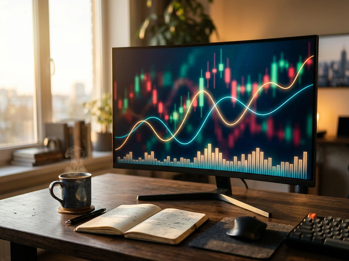 Откройте график любой криптовалюты на бирже или в TradingView, и среди встроенных инструментов вы почти наверняка увидите MACD. Это один из самых узнаваемых элементов технического анализа: им пользуются и новички, которые только осваивают криптотрейдинг, и профессиональные управляющие. Причина проста. MACD индикатор объединяет в себе оценку тренда и оценку импульса, то есть отвечает сразу на два вопроса: куда движется рынок и насколько сильно это движение. В статье разберём определение и формулу расчёта, основные сигналы MACD, дивергенции, рабочие стратегии и типичные ошибки, из-за которых трейдеры теряют деньги на ложных пересечениях.